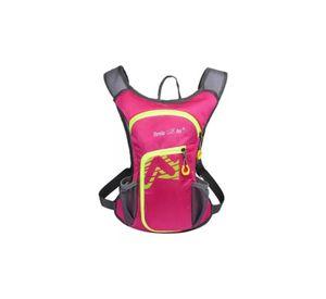 Mochila outdoor trekking + bolsa de agua color rosa