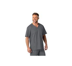 POLERA CLÍNICA HOMBRE WONDERWINK WORK 103 PEWTER