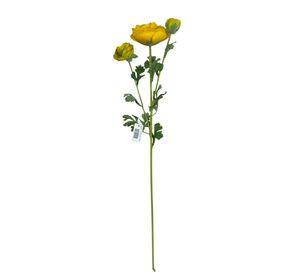 Renúnculo Amarillo 73cm Artificial | Estilo Natural para Interiores y Vitrinas