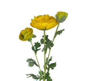 Renúnculo Amarillo 73cm Artificial | Estilo Natural para Interiores y Vitrinas