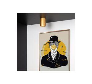 FOCO CILINDRO SOBREPUESTO TUBE DORADO Ø9,6cm 1XGU10