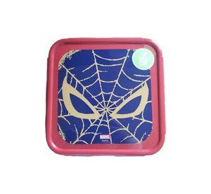 Hermético Plástico Cuadrado 750ml Spiderman