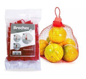 500 Broches + 2.000 Malla rojas para envasar 1 kg