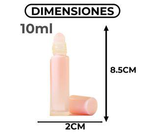 X12 Roll On Botella Bolas Rodillo Rosa Aceite Esencial 10ml
