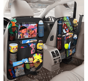 Organizador De Asiento Trasero Con Soporte Color Negro #643