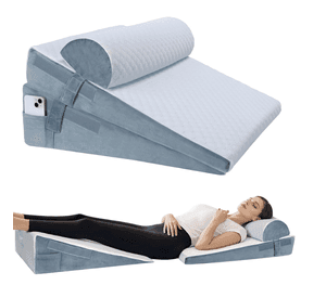 Cojin Antirreflujo Para Adultos Almohada Viscoelástica Doble Blanco
