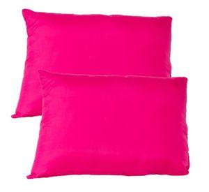 Set 2 almohadas premium Eco colores 50x70 fucsia