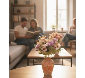 Set 3 Ramo Floral Belleza Artificial Adorno Decoración Jhn