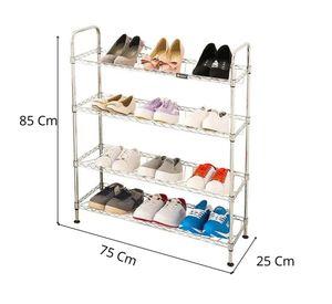 Organizador de Zapatos Cromado 4 Niveles