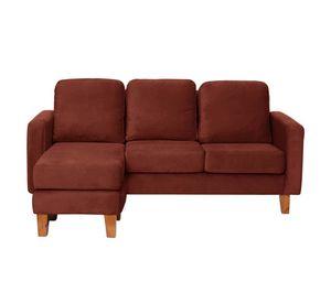 JUEGO DE LIVING 3-1 SECCIONAL INTERCAMBIABLE VENECIA TELA VELVET + SITIAL MUNICH TELA
