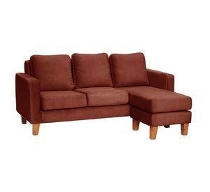 JUEGO DE LIVING 3-1 SECCIONAL INTERCAMBIABLE VENECIA TELA VELVET + SITIAL MUNICH TELA