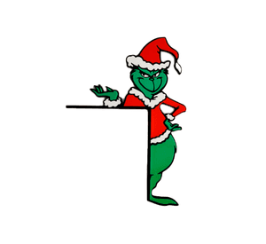 Adorno Navidad - Esquinero de Puerta Grinch