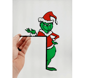 Adorno Navidad - Esquinero de Puerta Grinch