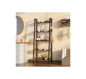 Estante Repisa de 5 Niveles Marrón Rústico 152x51x35cm Rohe