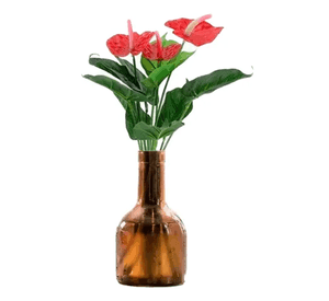 Ramo anthurium artificial rojo plástico