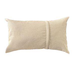 Cojín Decorativo diseño Beige Negro Ecocuero 50X30 Relleno