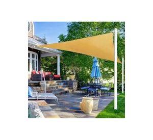 Toldo sombra importado, 5x5x5 m, anti UV, color crema