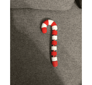 Adornos navidad - Bastón de caramelo articulado