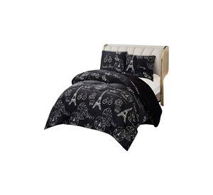 COBERTOR CON CHIPORRO PLUSH PLAZA Y MEDIA 180X200CM NEGRO C11
