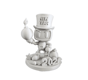 Figura Decorativa - Año Nuevo Explosivo