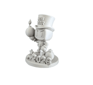 Figura Decorativa - Año Nuevo Explosivo