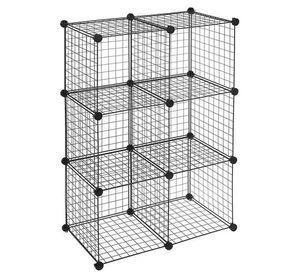 Organizador Almacenamiento de 6 Cubos de Hierro Armable