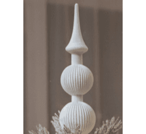 Elegante adorno Acanalado para Árbol de Navidad