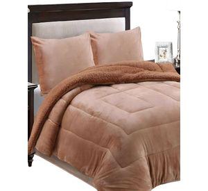 COBERTOR SHERPA 2 PLAZAS 230X250CM CAFE B24