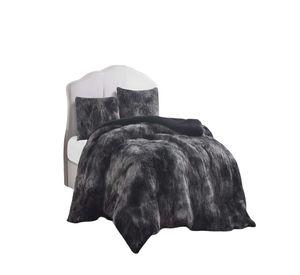 COBERTORES DE PELUDOS CON CHIPORRO KING 250X270CM NEGRO