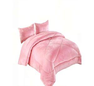 PLUMON CHIPORRO DE INVIERNO PREMIUM 2 PLAZA  COLOR ROSADO