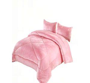 PLUMON CHIPORRO DE INVIERNO PREMIUM 2 PLAZA  COLOR ROSADO