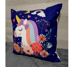 Cojín Felpa 45x45 cm De Unicornio Extra Suave
