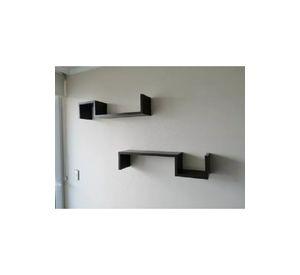 Repisas Flotantes Modernas Modelo 5 Set de 2 Repisas Negro