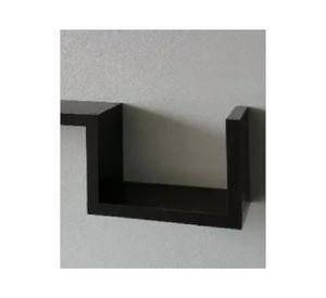 Repisas Flotantes Modernas Modelo 5 Set de 2 Repisas Negro