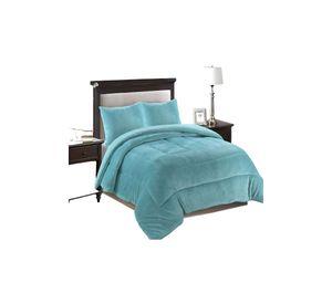 COBERTOR CON CHIPORRO KING 250X270CM CELESTE B19