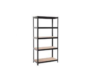 Estante Metálico Negro 180x90x40cm Soporta 400kg