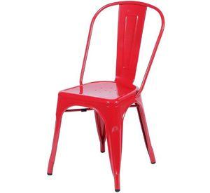 Silla Tolix Rojo Brillante X4