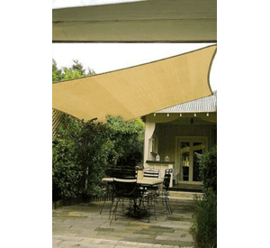 Malla Sombreadora Toldo Vela Rectangular 6x4 Hdpe Beige
