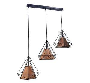 Lampara Colgante Metalica Vintage Industrial Ampolletas Incluidas