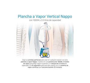 Plancha A Vapor Vertical Nappo 1800w Regulable 2l