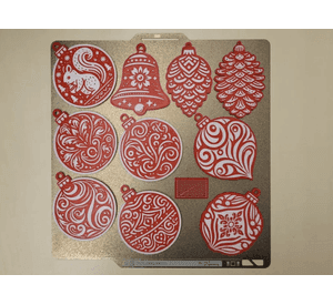 Adornos decorativos - Árbol Navidad (pack 10 un)