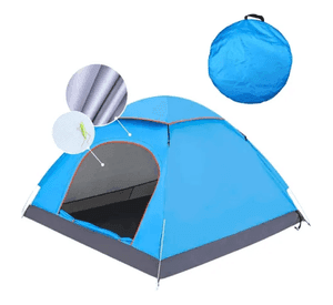 Carpa 2-3 personas instantánea uv celeste