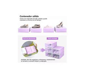 10 piezas zapateras organizadoras púrpuras