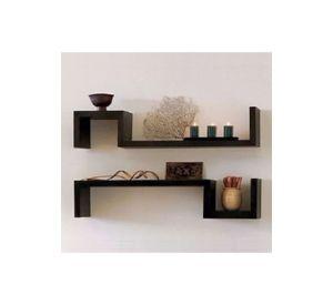 Repisas Flotantes Modernas Modelo 5 Set de 2 Repisas Marrón Claro