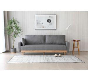 Sofá Cama Florida Gris 3 Cuerpos