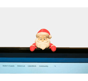 Adornos navidad para Monitor Papa Noel
