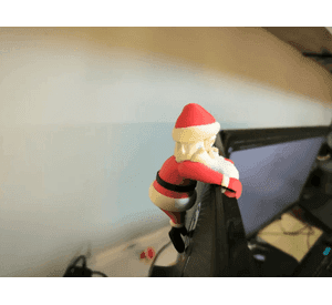 Adornos navidad para Monitor Papa Noel