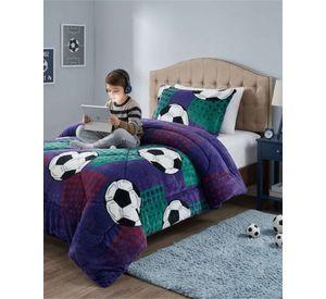 Plumon Plush de Chiporro Ultra Suave Para Invierno Plaza y media m5