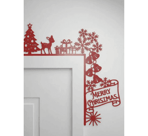 Decoración de Marco de Puerta Navideña Adorno