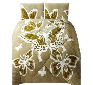 COBERTOR CON CHIPORRO DE JACQUERD CUTTING KING 250X270CM VERDE B6